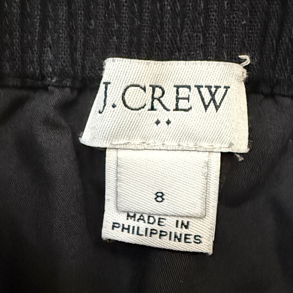 J. Crew Scalloped Sidewalk Skirt in Black - Picture 2 of 11